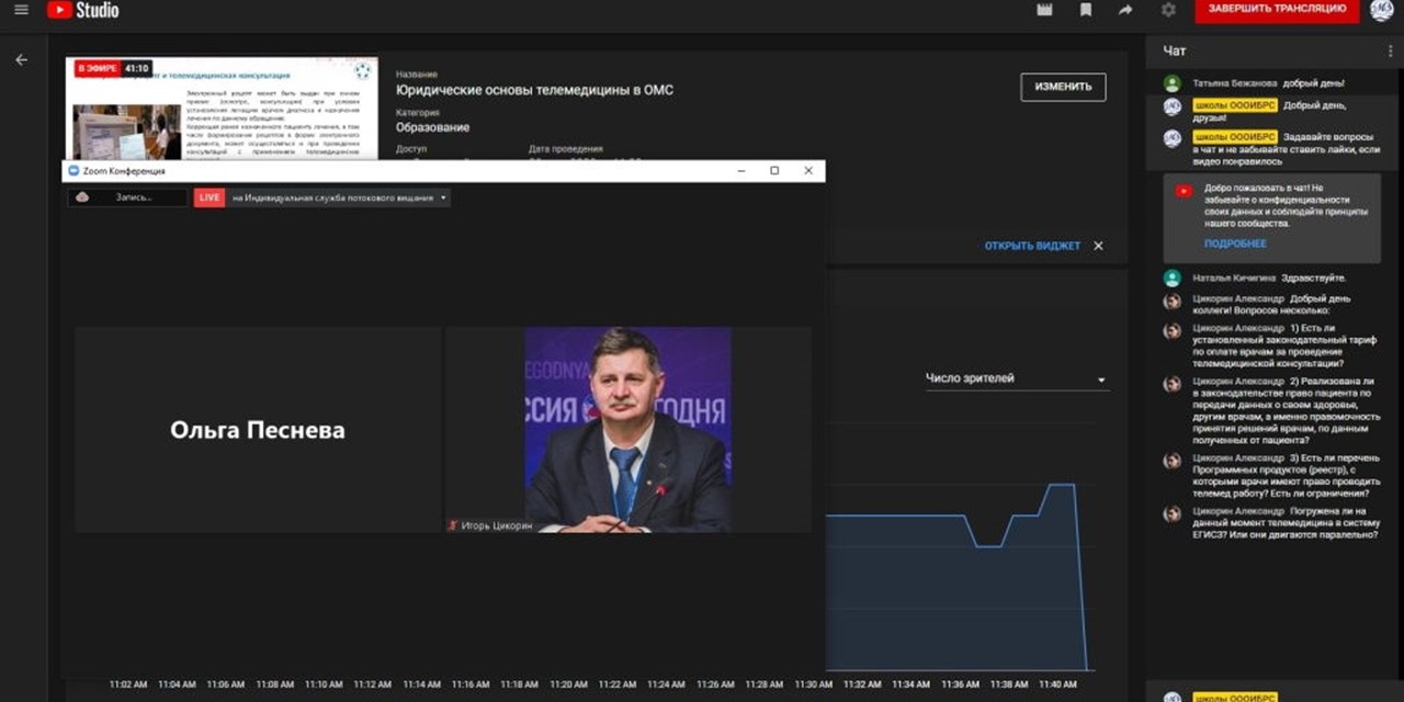 29.10.2020 Школа правовых знаний для пациентов: «Юридические основы телемедицины в ОМС»